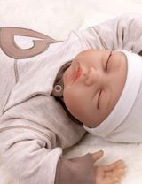 Baby Sweets Grenouillère Cœurs Beige Naissance (56 cm) - 4