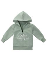 MaBu Kids Sweatshirt Ladys beruhigt euch Maria König Vert sauge 5-6A (116 cm) - 3