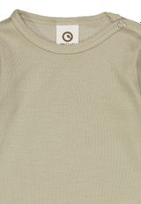 Müsli by Green Cotton Langarmbody Unifarben grün 80 - 2
