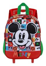 Disney Mickey Mouse Mood-Small 3D Backpack with Wheels Rucksack 34x26x13 cm mehrfarbig Onesize Kinder - 2