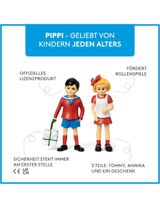 Pippi 3 Teile Puppenhauszubehör Pippi Langstrumpf 8 cm 3+ Jahre bunt - 2