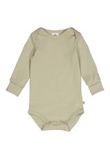 Müsli by Green Cotton Langarmbody Unifarben beige 92 - 0