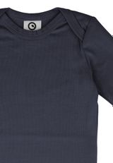 Müsli by Green Cotton Langarmbody Unifarben dunkelblau 74 - 2