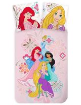 Disney 2 Teile Bettwäsche Disney Prinzessinnen 135x100 cm rosa - 1