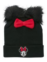 Disney Mütze Minnie Mouse Strick Bommel rot 110/116 (5-6 Jahre) - 0