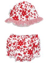 Baby Sweets 3 Teile Set Floral rot 3-6 Monate (68) - 2