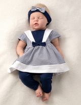 Baby Sweets 3 Teile Set Streifen weiß - 3