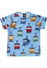 Villervalla T-Shirt Straßenbahnen hellblau 92 - 0