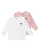 MaBu Kids 2 Teile Langarmshirt Fairy weiß 116 (5-6 Jahre) - 0