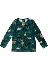 Villervalla Winter Forest Langarmshirt lila dunkelgruen 110 - 0