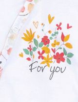 NINI Wickelbody Floral weiß - 2