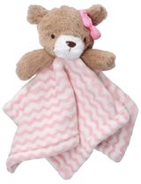 Snuggle Tots 2 Teile Set Teddybär Zickzack 75x75 cm rosa - 1