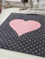 Teppich Herz Punkte rosa 160x230 - 1