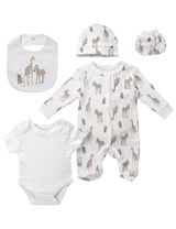 Rock A Bye Baby Boutique 5 Teile Set Savanne weiß 50/56 (Neugeborene) - 0