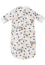 Villervalla Babyschlafsack Bienen, Floral weiss 50 - 1