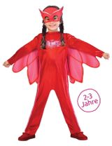 amscan 3 Teile Kostüm PJ Masks Eulette 2+ Jahre rot 98 (2-3 Jahre) - 0