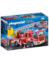 Playmobil 89 Teile PLAYMOBIL® Feuerwehr Leiterfahrzeug City Action 39x13x17 cm 4+ Jahre bunt - 0