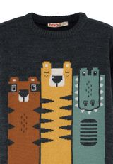 Pullover Jungen dunkelgrau 104 - 2