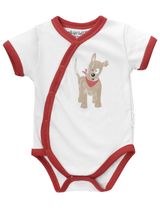Baby Sweets 2 Teile Wickelbody Hund Little Paw rot 86 (12-18 Monate) - 1