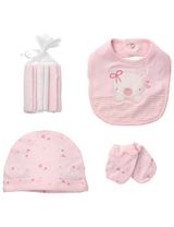 Rock A Bye Baby Boutique 8 Teile Set Teddybär rosa 50/56 (Neugeborene) - 3