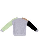Raccoon & Bear Color Block Sweatshirt Jungen schwarz 128 - 1