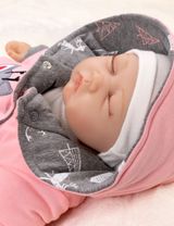 Baby Sweets Overall Reh rosa 56 (Neugeborene) - 4