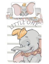 Disney Bettwäsche Dumbo Streifen 135x100 cm weiß - 0