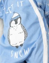 Baby Sweets Strampler Pinguin Let It Snow Schneeflocke blau 56 (Neugeborene) - 2