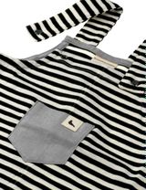 Turtledove London Latzhose Streifen weiß 116/122 (6-7 Jahre) - 2