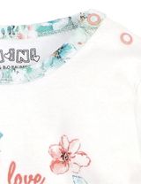NINI T-shirt à manches longues Floral Blanc - 1