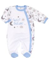 Baby Sweets Strampler Mond Sweet Dreams Jungen Sterne blau 56 (Neugeborene) - 0