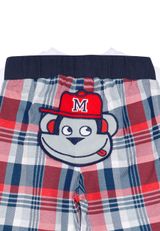 Denokids CFF-20Y1-079 Monkey Plaid Shorts Set Jungen rot 104 - 6