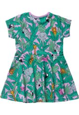 Villervalla Kleid Dschungel pink 86 - 1