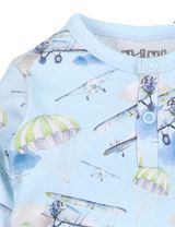 NINI Grenouillère Avion Bleu 3-6M (68 cm) - 1