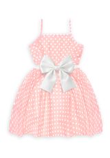 Denokids Kleid Gepunktet pink 128 - 0