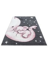 Teppich Elefant Sterne rosa 80x150 - 0