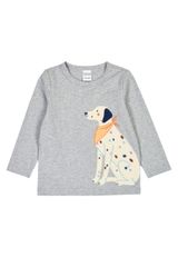 Fred s World by Green Cotton Langarmshirt Unifarben grau 86 - 0