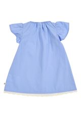 Green Cotton Babykleid blau 62 - 1