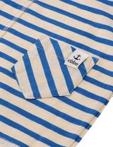 Ebbe Kids Strampler Streifen beige 86 (12-18 Monate) Strong blue stripe - 4