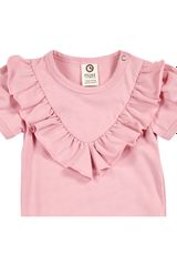 Müsli by Green Cotton Kurzarmbody uni rosa 80 - 2