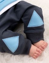 Baby Sweets 2 Teile Set Flicken Triangle blau - 6