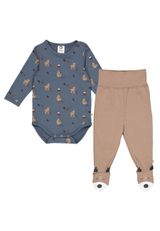 Müsli by Green Cotton Set Erstausstattung Print blau 68 - 0