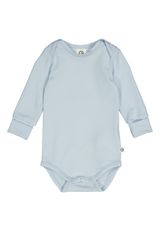 Müsli by Green Cotton Langarmbody Unifarben blau 56 - 1
