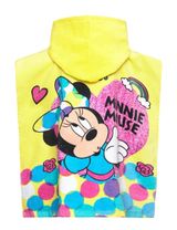 Disney Badeponcho Minnie Mouse Kapuze 100x50 cm gelb - 1