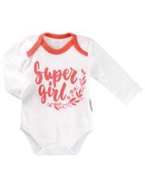 Baby Sweets 3 Teile Set Super girl Floral weiß 74 (6-9 Monate) - 1