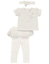 Rock A Bye Baby Boutique 3 pièces Ensemble Volant Crème - 0