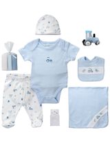 Rock A Bye Baby Boutique 10 Teile Set Traktor blau 56/62 (0-3 Monate) - 0