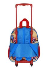 Marvel The Avengers Attack-Small 3D Backpack with Wheels Rucksack 34x26x13 cm rot Onesize Kinder - 1