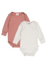 Müsli by Green Cotton Langarmbody Unifarben creme 92 - 0