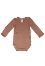 Müsli by Green Cotton Langarmbody Unifarben rosa 62 - 0